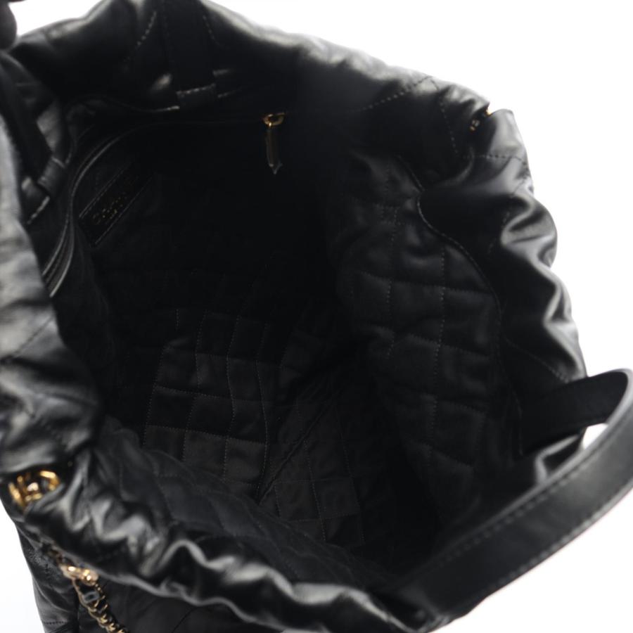 CHANEL（シャネル） 22 ラージ ブランドオフ レザー リュックサック