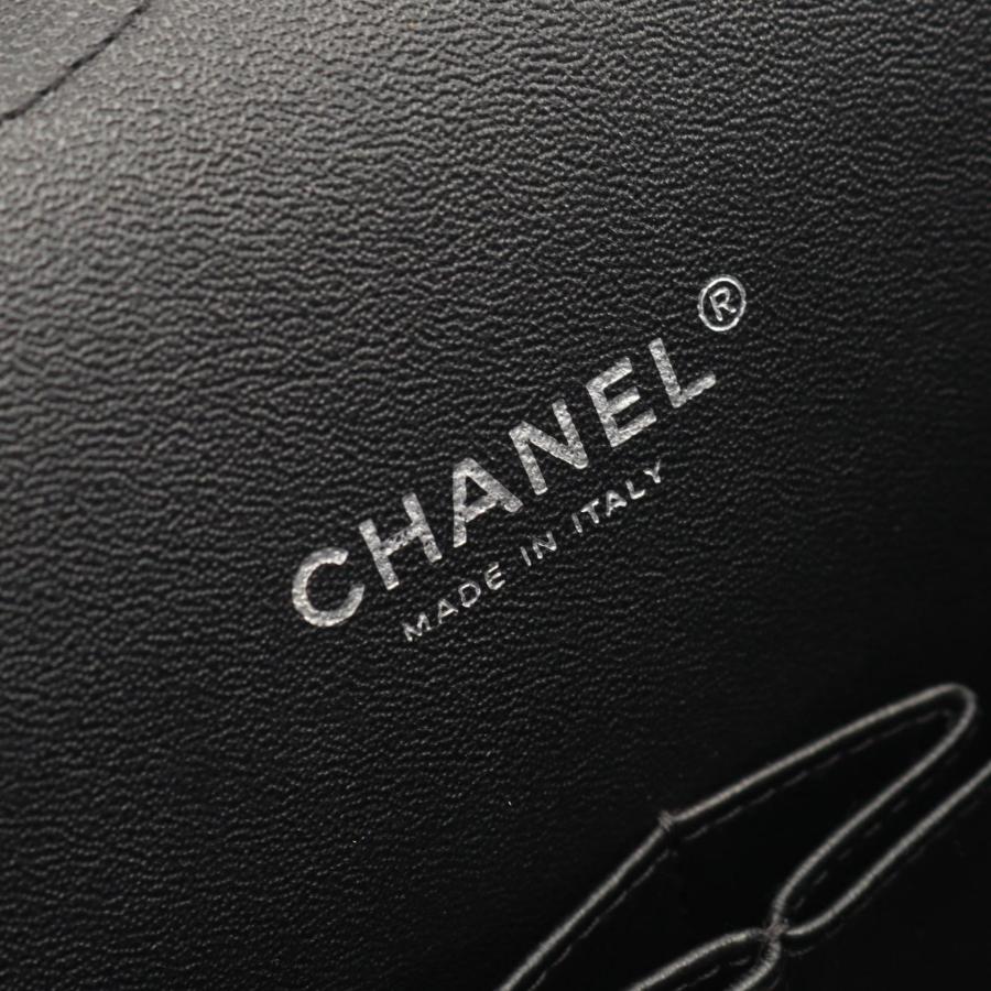 シャネル デカマトラッセ34 Wフラップ ブランドオフ CHANEL レザー ショルダーバッグ グレインドカーフスキン 中古 レディースの画像