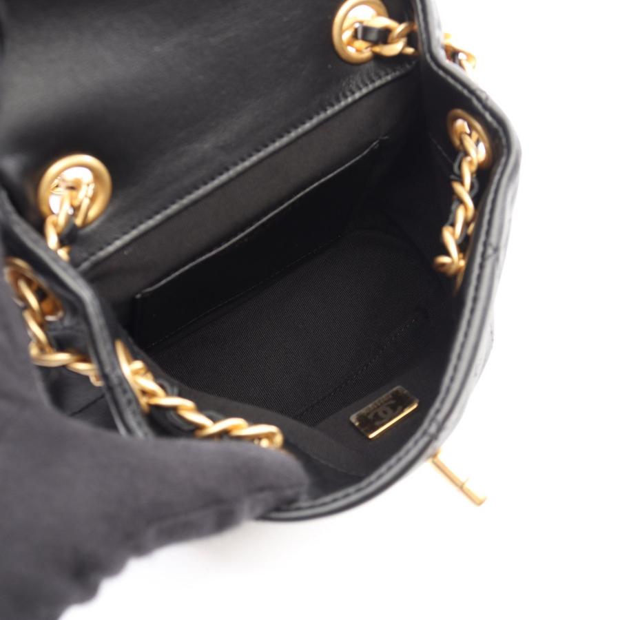 シャネル マトラッセ スモール チェーン ブランドオフ CHANEL ラムスキン（羊革） リュックサック バックパック ラムスキン 中古 レディーの画像
