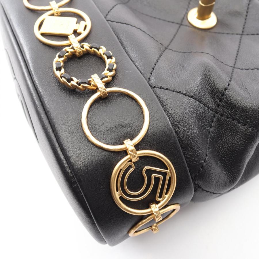 シャネル マトラッセ スモール チェーン ブランドオフ CHANEL ラムスキン（羊革） リュックサック バックパック ラムスキン 中古 レディーの画像