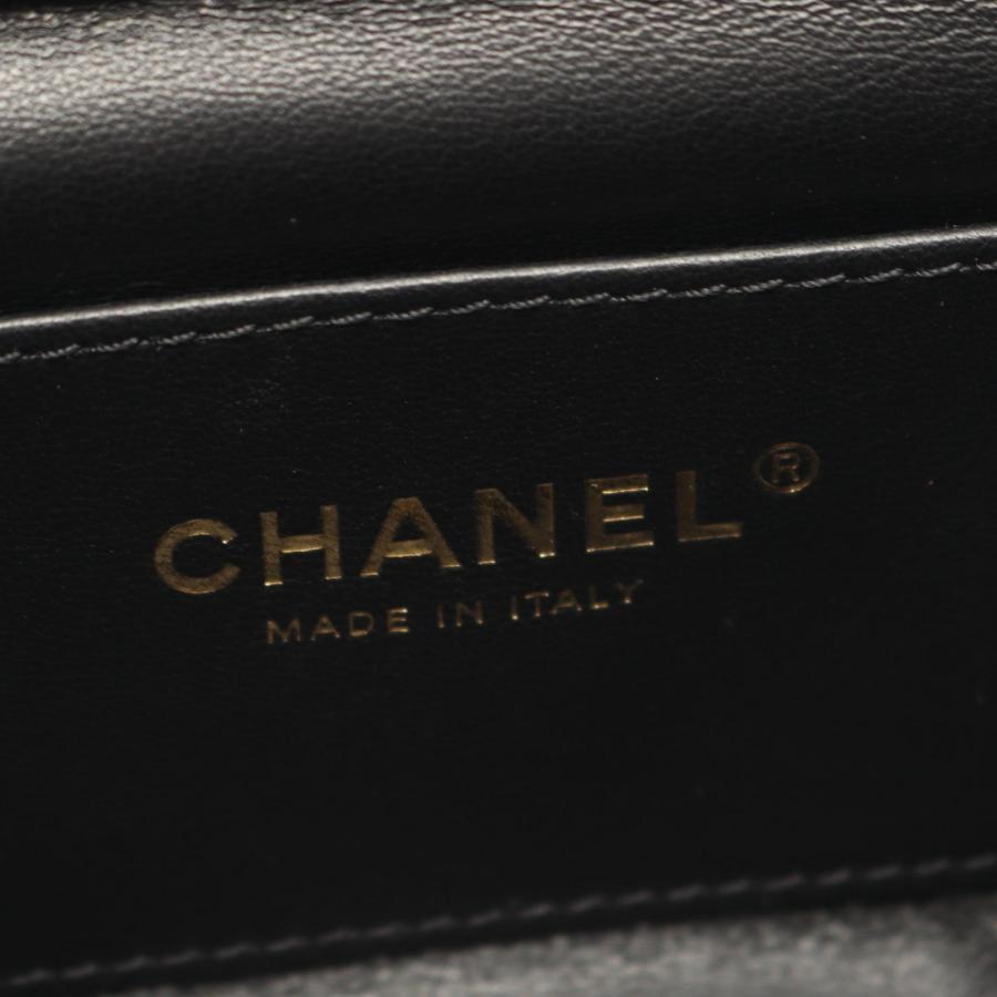 シャネル ミニ フラップ バッグ マトラッセ ブランドオフ CHANEL ラムスキン（羊革） ショルダーバッグ ラムスキン 中古 レディースの画像
