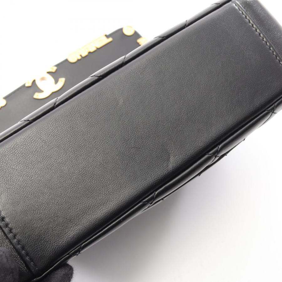 シャネル ミニ フラップ バッグ マトラッセ ブランドオフ CHANEL ラムスキン（羊革） ショルダーバッグ ラムスキン 中古 レディースの画像