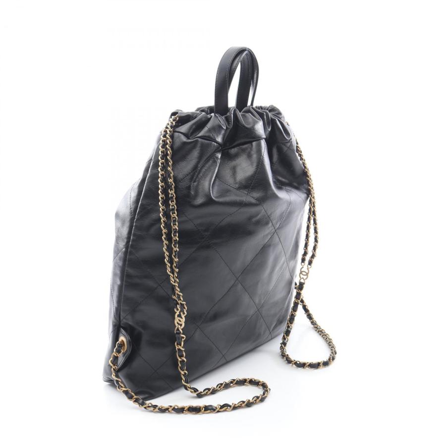 CHANEL（シャネル） 22 ラージ ブランドオフ レザー リュックサック