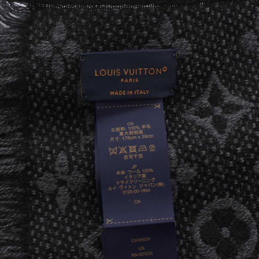 美品✨ルイヴィトン　モノグラム クラシック アントラシット エシャルプ マフラー LOUIS VUITTON（ルイ・ヴィトン） エシャルプ モノグラム クラシック