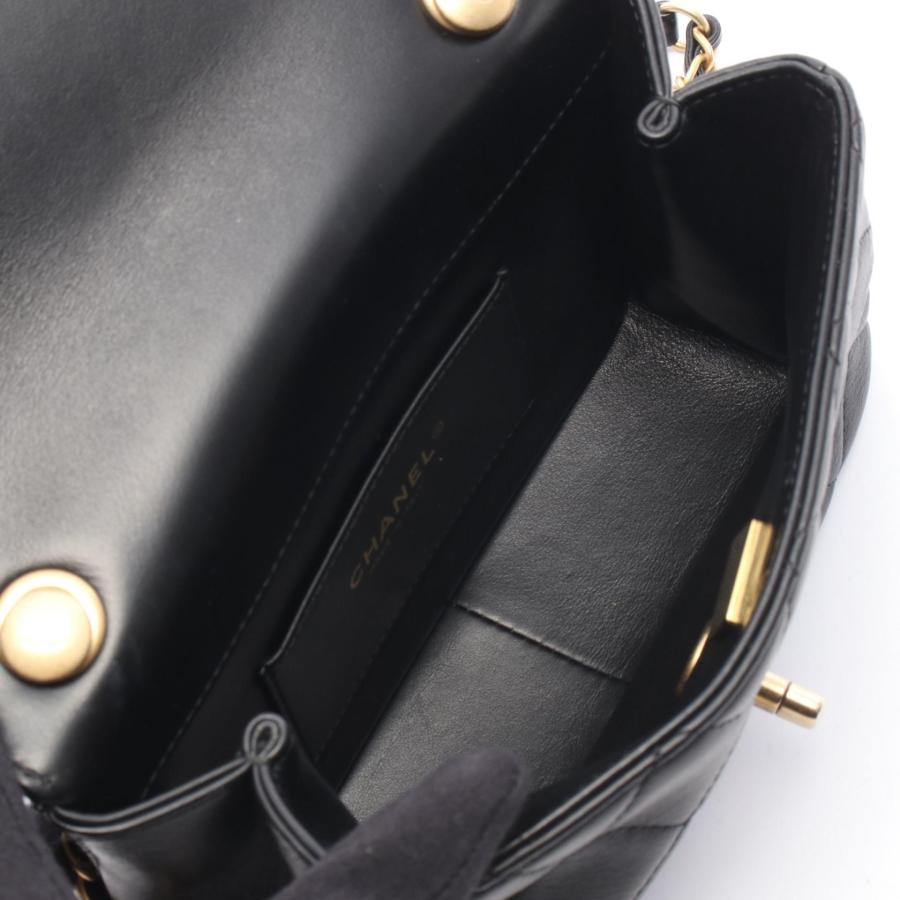 シャネル ミニ フラップ バッグ マトラッセ ブランドオフ CHANEL レザー ショルダーバッグ ラムスキン 中古 レディース_2