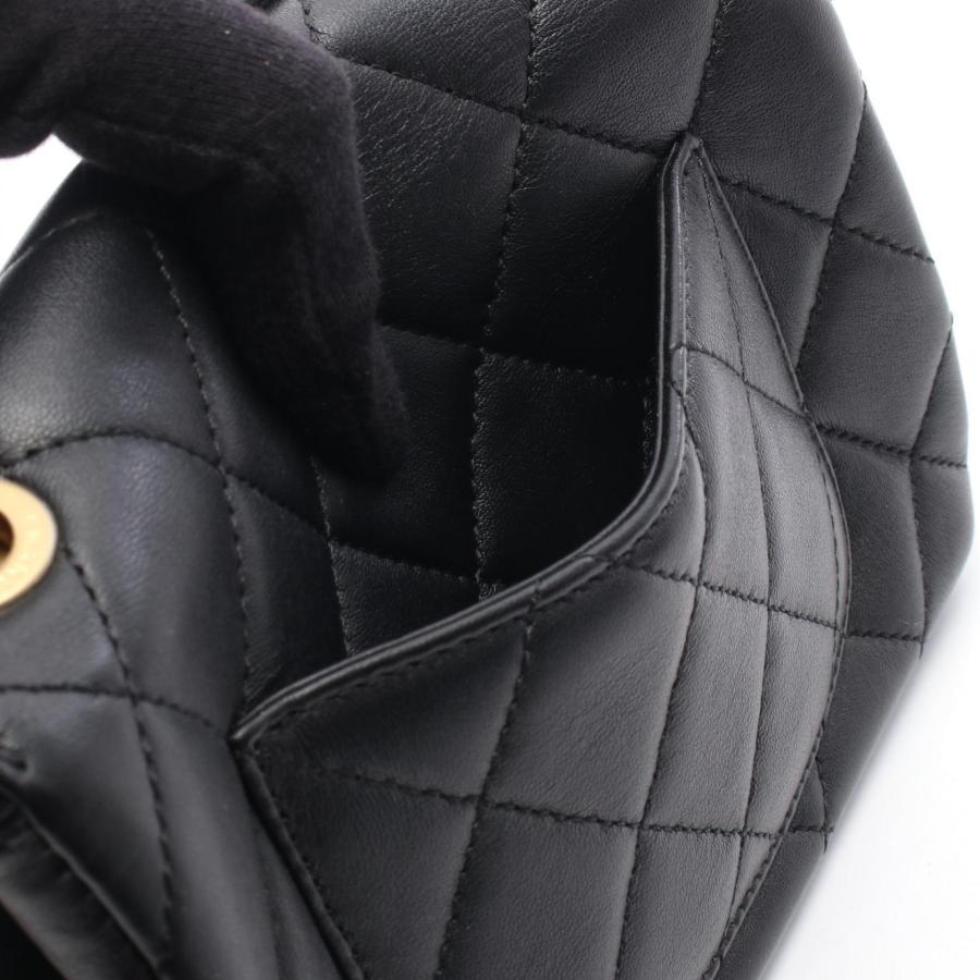 シャネル ミニ フラップ バッグ マトラッセ ブランドオフ CHANEL レザー ショルダーバッグ ラムスキン 中古 レディース_5