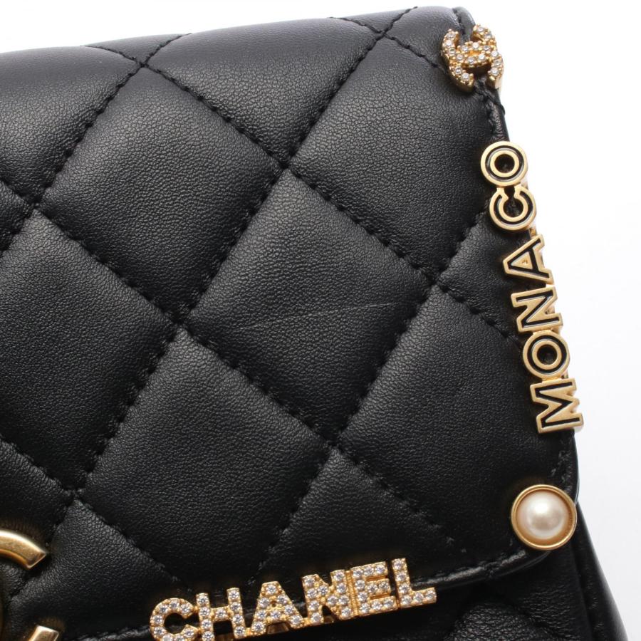 シャネル ミニ フラップ バッグ マトラッセ ブランドオフ CHANEL レザー ショルダーバッグ ラムスキン 中古 レディース_8