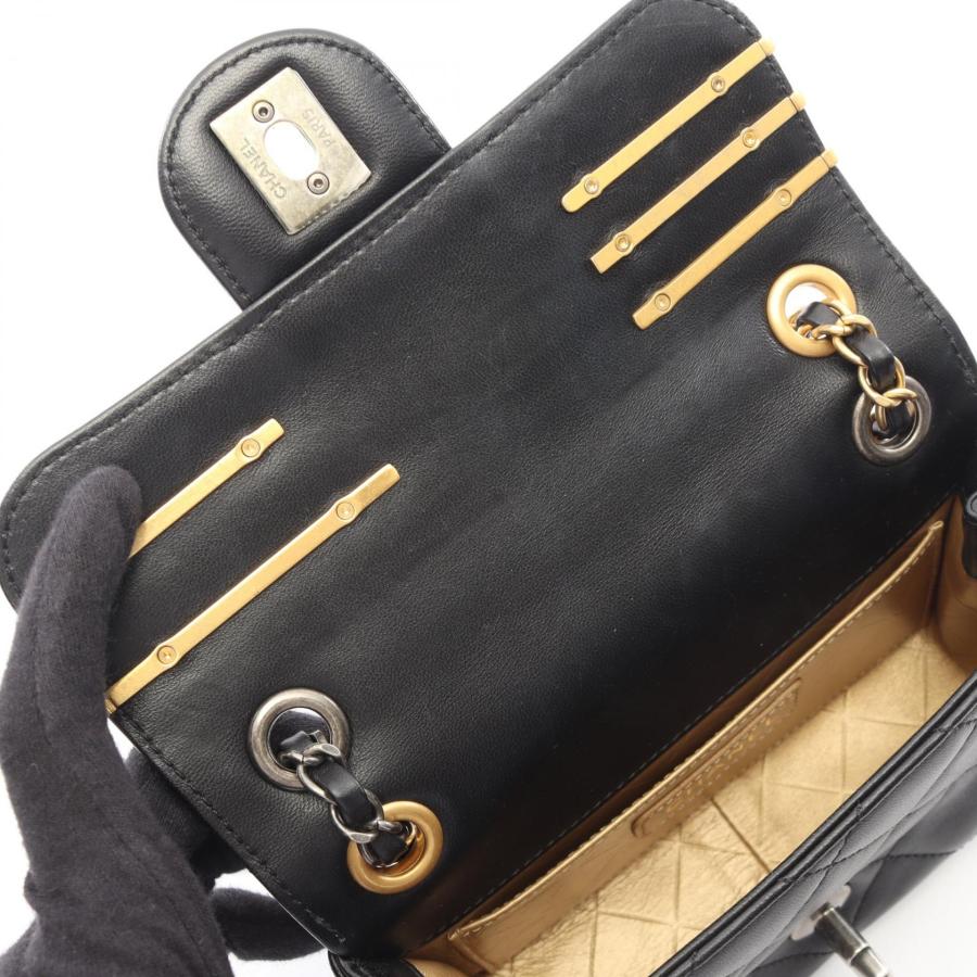 シャネル マトラッセ コンビ金具 ブランドオフ CHANEL ラムスキン（羊革） ショルダーバッグ ラムスキン 中古 レディース_5