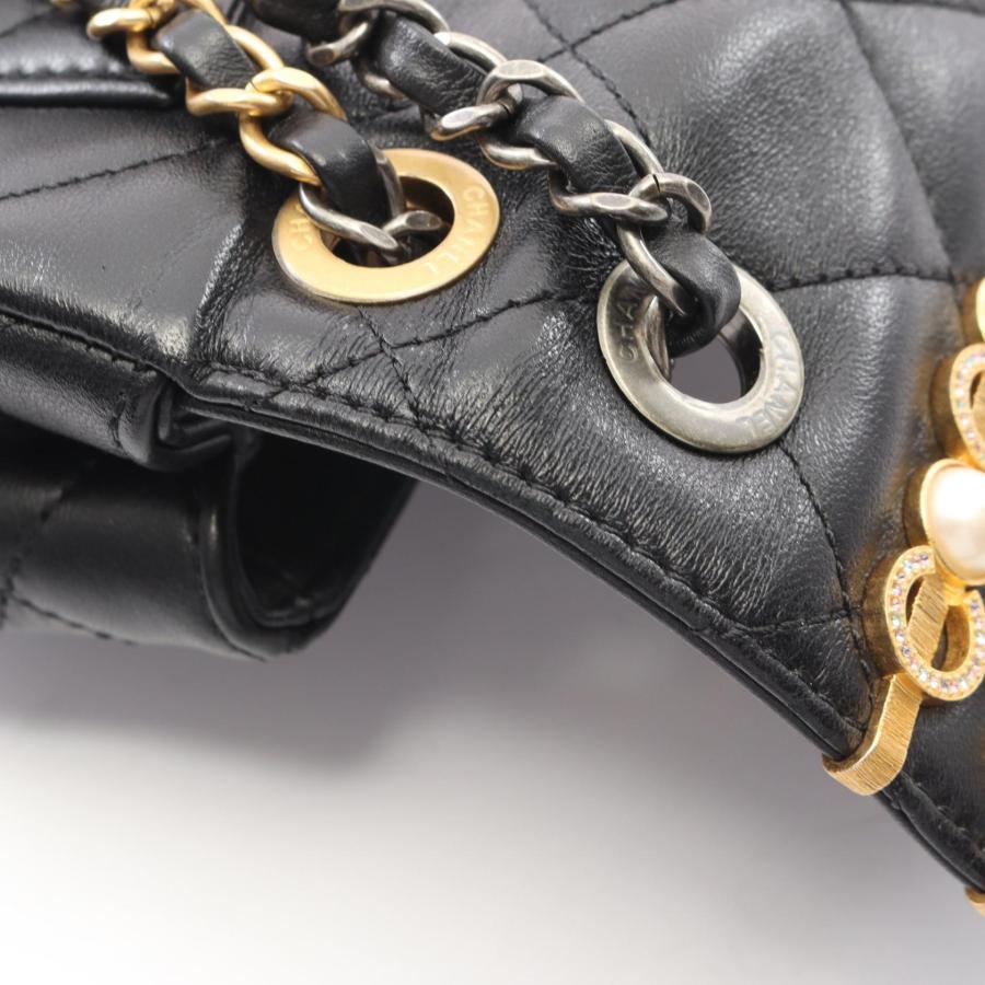 シャネル マトラッセ コンビ金具 ブランドオフ CHANEL ラムスキン（羊革） ショルダーバッグ ラムスキン 中古 レディース_8