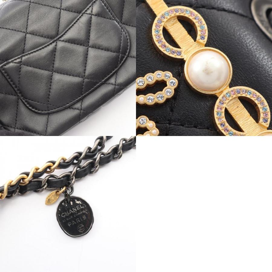 シャネル マトラッセ コンビ金具 ブランドオフ CHANEL ラムスキン（羊革） ショルダーバッグ ラムスキン 中古 レディース_9
