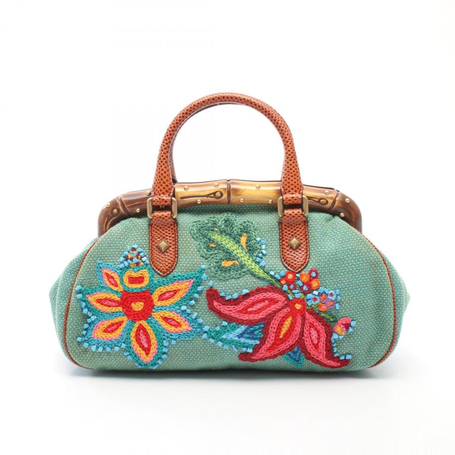 GUCCI（グッチ） バンブー フラワー刺繍 ブランドオフ エキゾチック