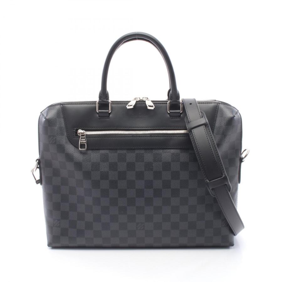 国内購入確実正規品美品ルイヴィトングラフィットポルトドキュマンジュールバッグ LOUIS VUITTON（ルイ・ヴィトン） 爆買 PDJ NM ポルト ドキュマン