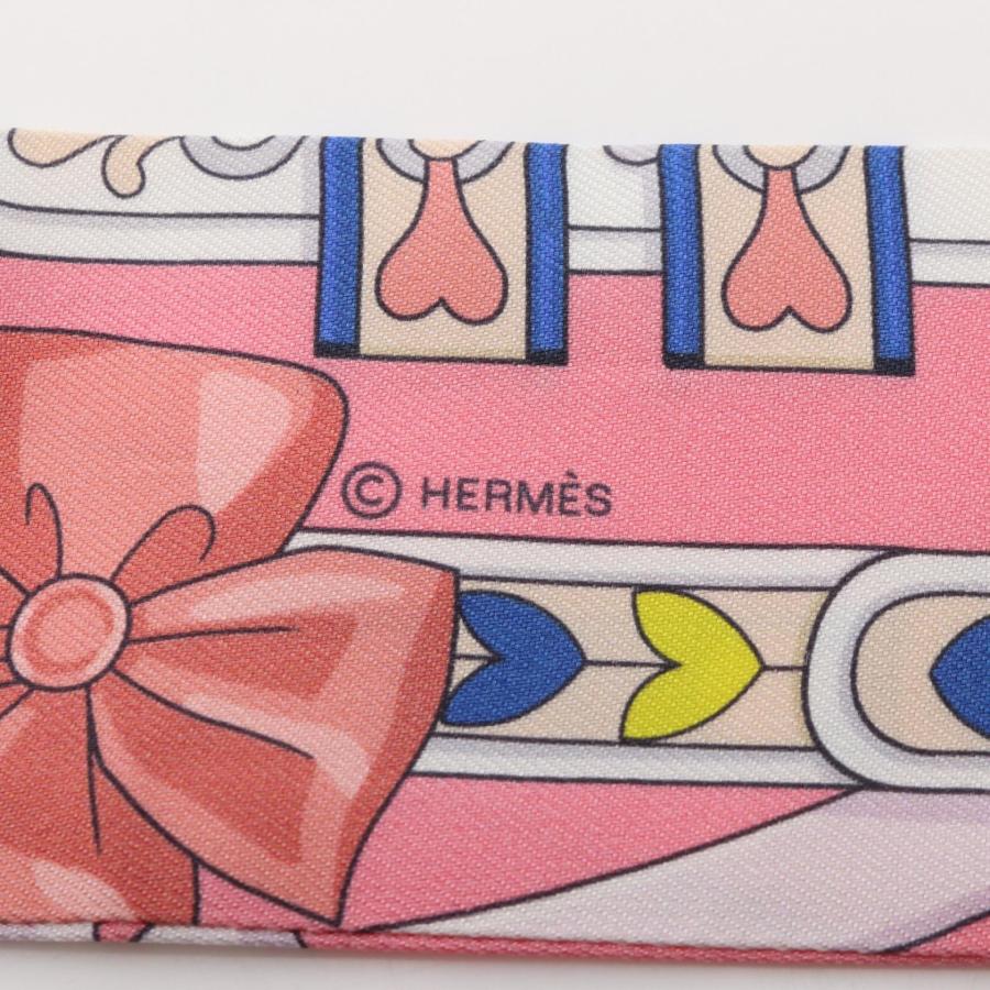 美品！エルメス ツイリーリボンスカーフHARNAIS DE COEUR HERMES（エルメス） ツイリー HARNAIS DE COEUR リボン ブランドオフ