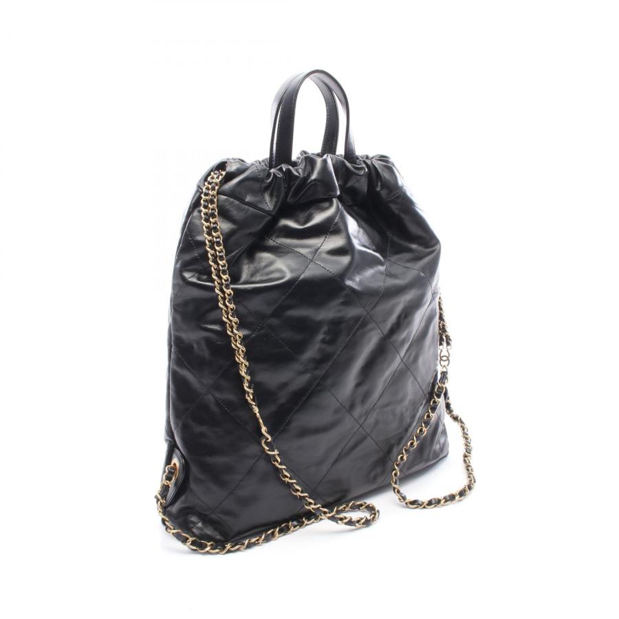 CHANEL（シャネル） 22 ラージ ブランドオフ レザー リュックサック