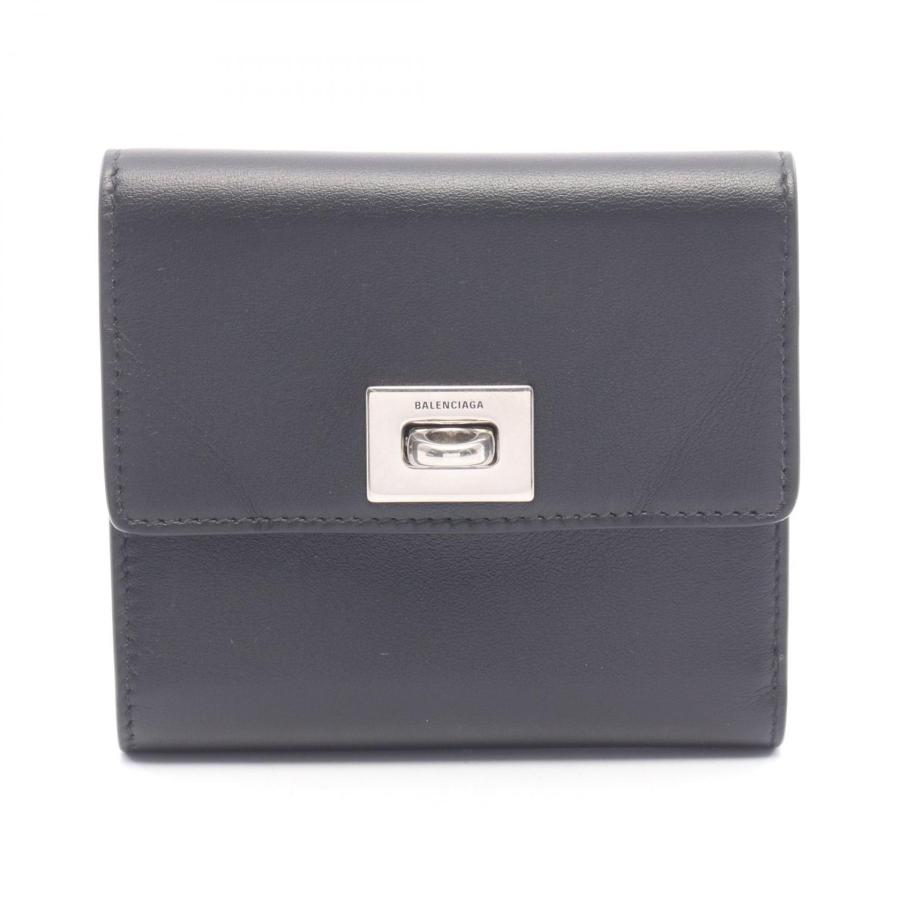 BALENCIAGA（バレンシアガ） ロデオ ブランドオフ レザー 三つ折り財布
