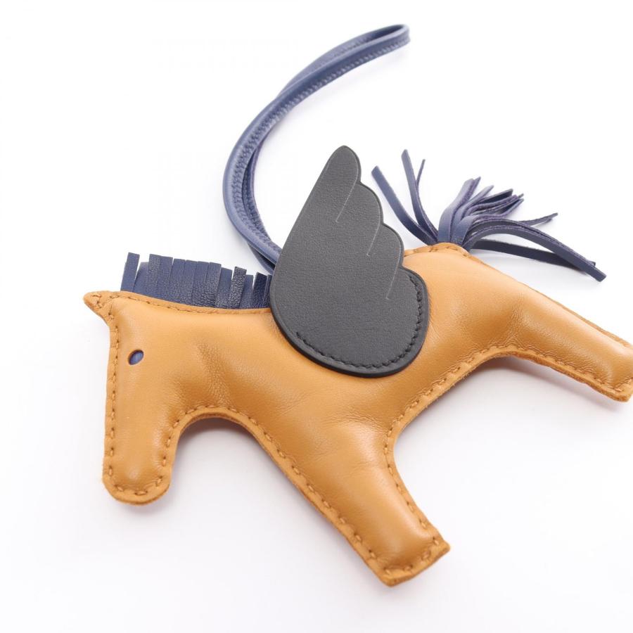 【ジャンク】エルメス ロデオペガサスセサミ ノワール ブルーサフィール チャーム HERMES エルメス ロデオペガサスMM セサミ ノワール ブルー