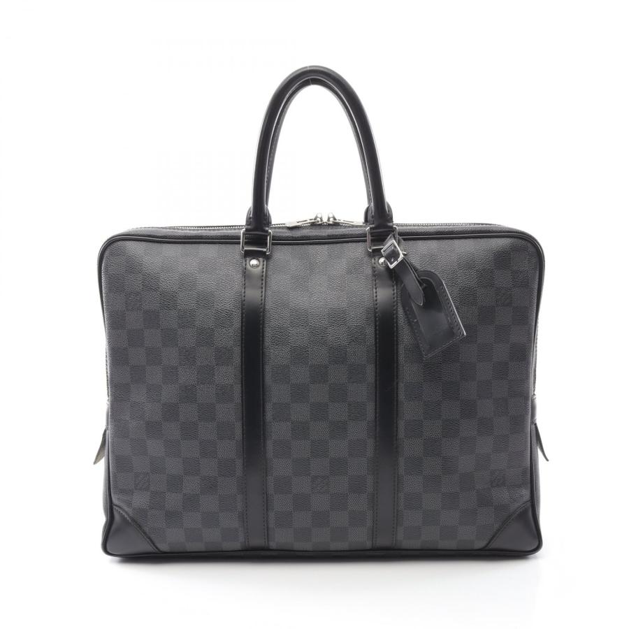 鑑定済み　ルイヴィトン　ダミエ　ポルトドキュマン　ヴォワヤージュ　ビジネスバッグ LOUIS VUITTON - LOUIS VUITTON ルイ ヴィトン ダミエ ポルトドキュ