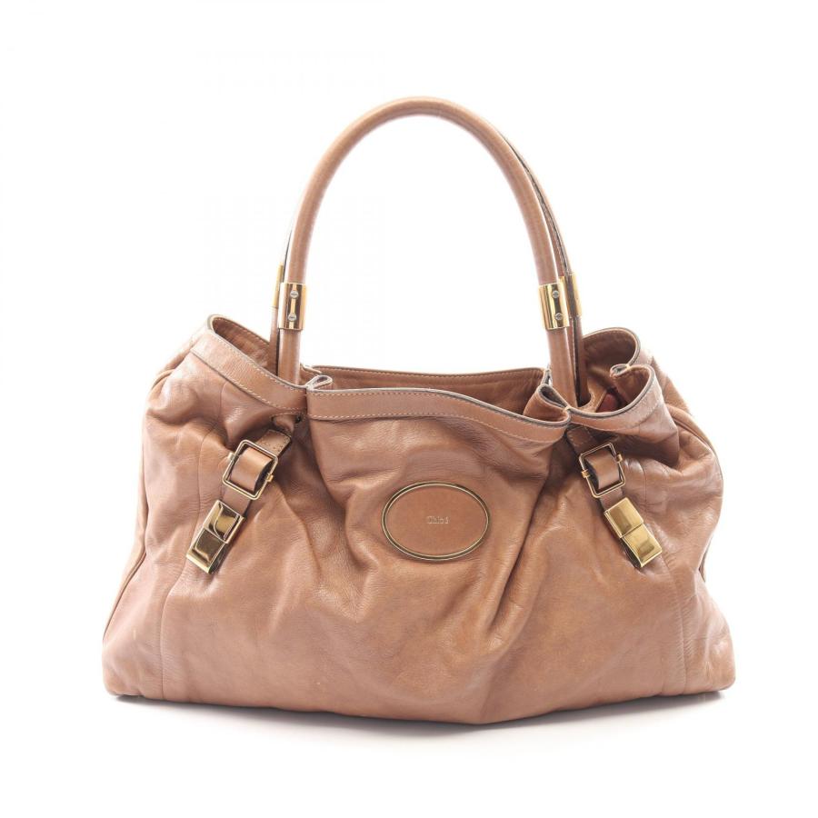 Chloe（クロエ） ヴィクトリア ブランドオフ レザー ハンドバッグ 
