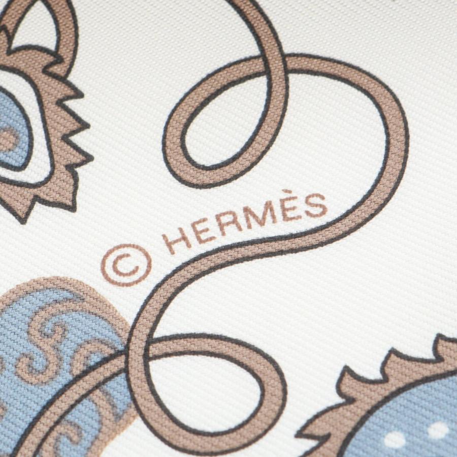 HERMES（エルメス） カレ55 シルクバンダナ H ENLUMINE グリブルーテ