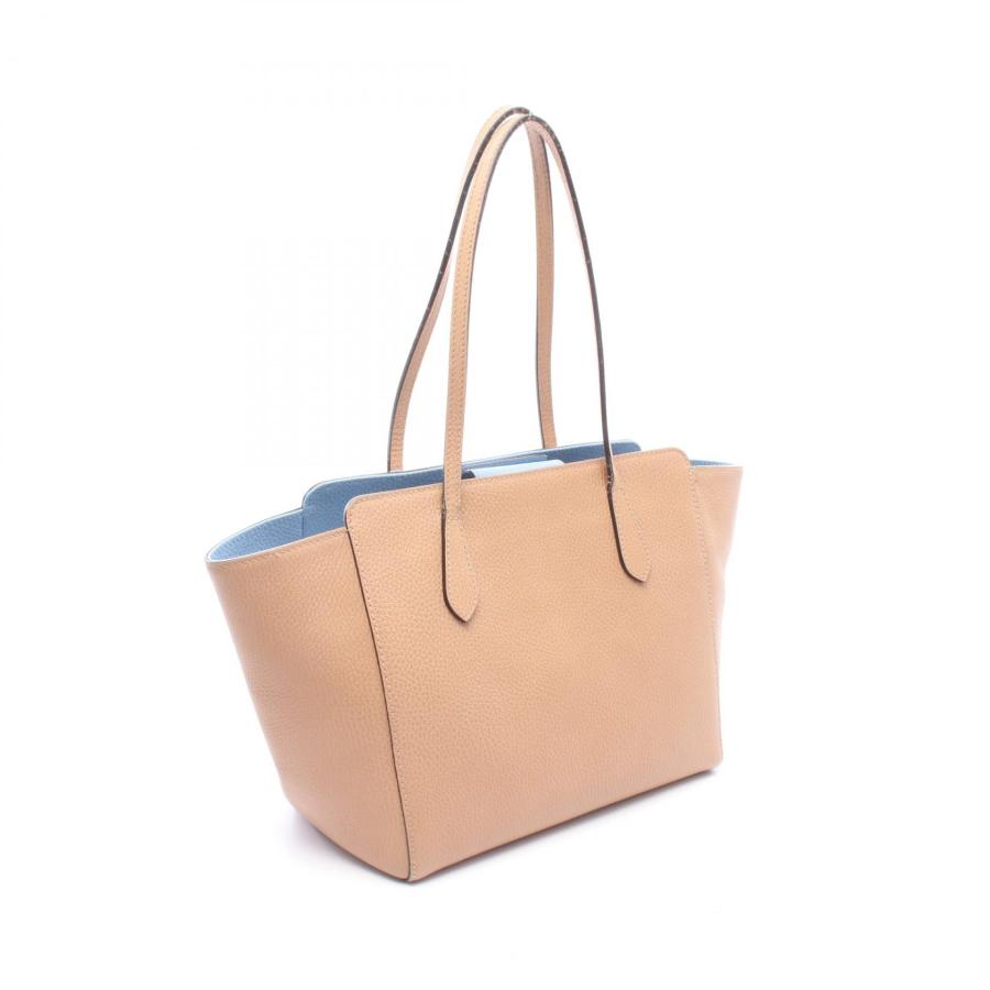 GUCCI（グッチ） 爆買 スウィング ブランドオフ レザー トートバッグ