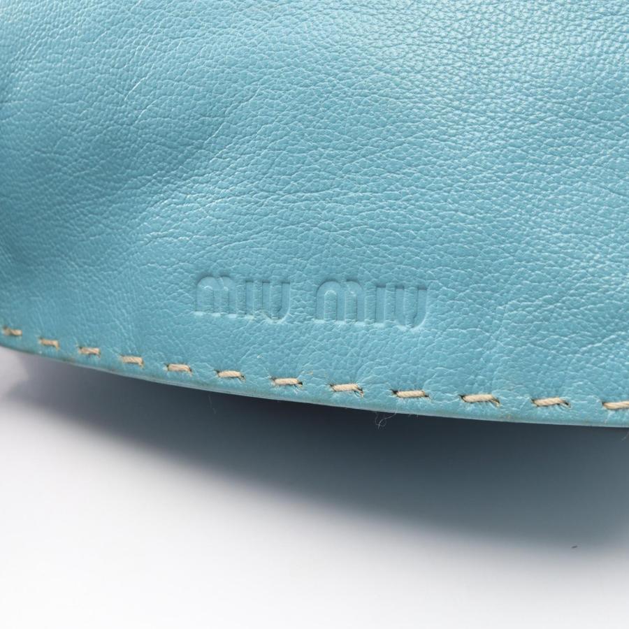 ミュウ ロゴ ブランドオフ Miu レザー ハンドバッグ 中古 レディース