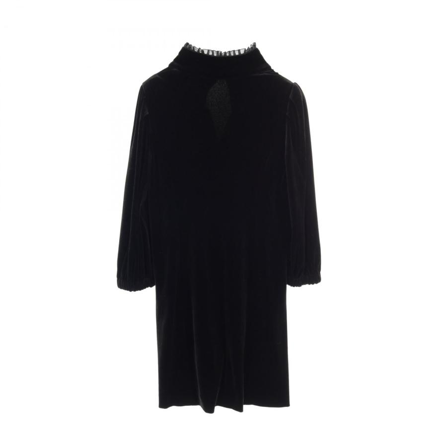 袖リボン☆FOXEY NEW YORK ベロアノワールカットソー