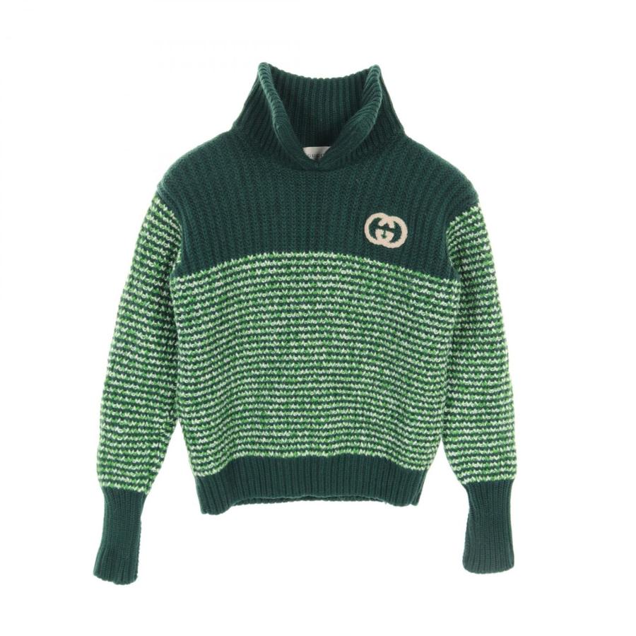 GUCCI グッチ インターロッキングG ブランドオフ ウール ニット 中古 