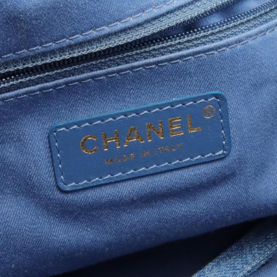 極美品　CHANEL　デニム&amp;レザー　2way ショルダーバッグ　マトラッセ CHANEL（シャネル） ショルダーバッグ 2022-2025 マトラッセ ホーボー