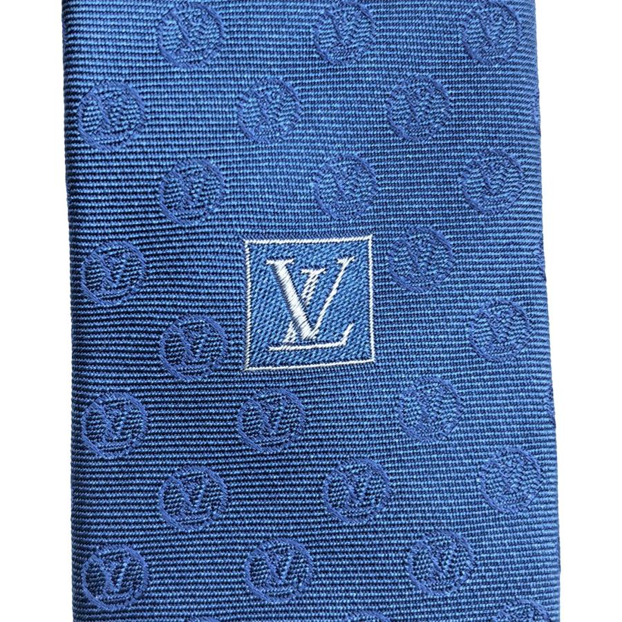 LOUIS VUITTON ルイヴィトン ネクタイ | ブランドロゴ総柄 シルク ネクタイ | ブラック 黒 | イタリア製 ブランド アイテム【メンズ】【中古】 Louis Vuitton ネクタイ ブラック 中古・古着通販LOUIS VUITTON (ルイ