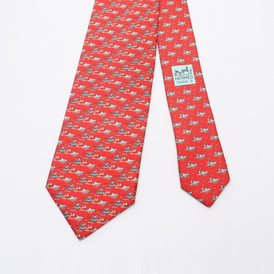 HERMES エルメス ブランドオフ シルク ネクタイ 中古 メンズ