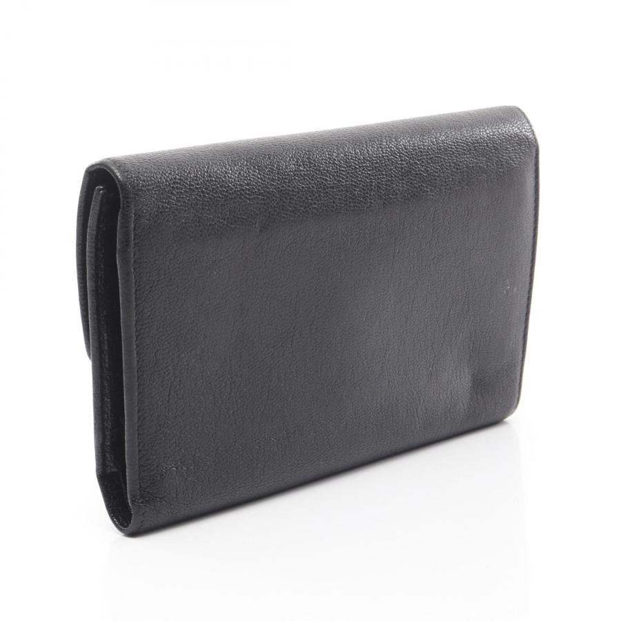 CHANEL シャネル ココマーク ブランドオフ レザー 三つ折り長財布 中古