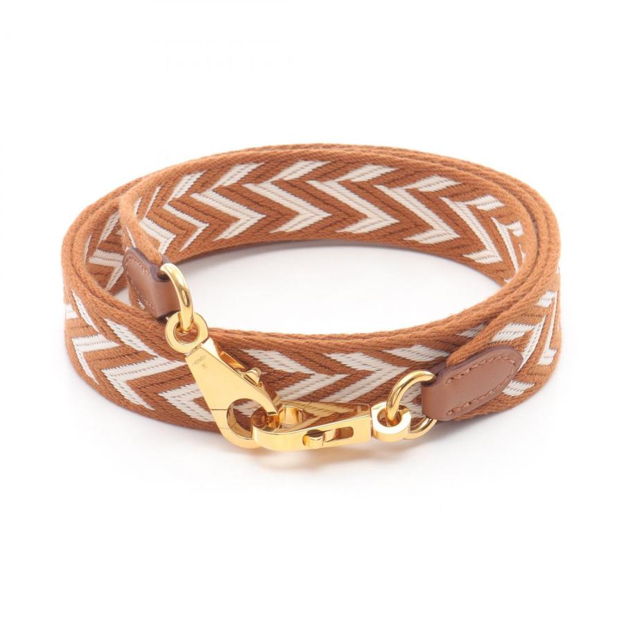 HERMES エルメス バンドリエール サングル ジグザグ ゴールド エクリュ  