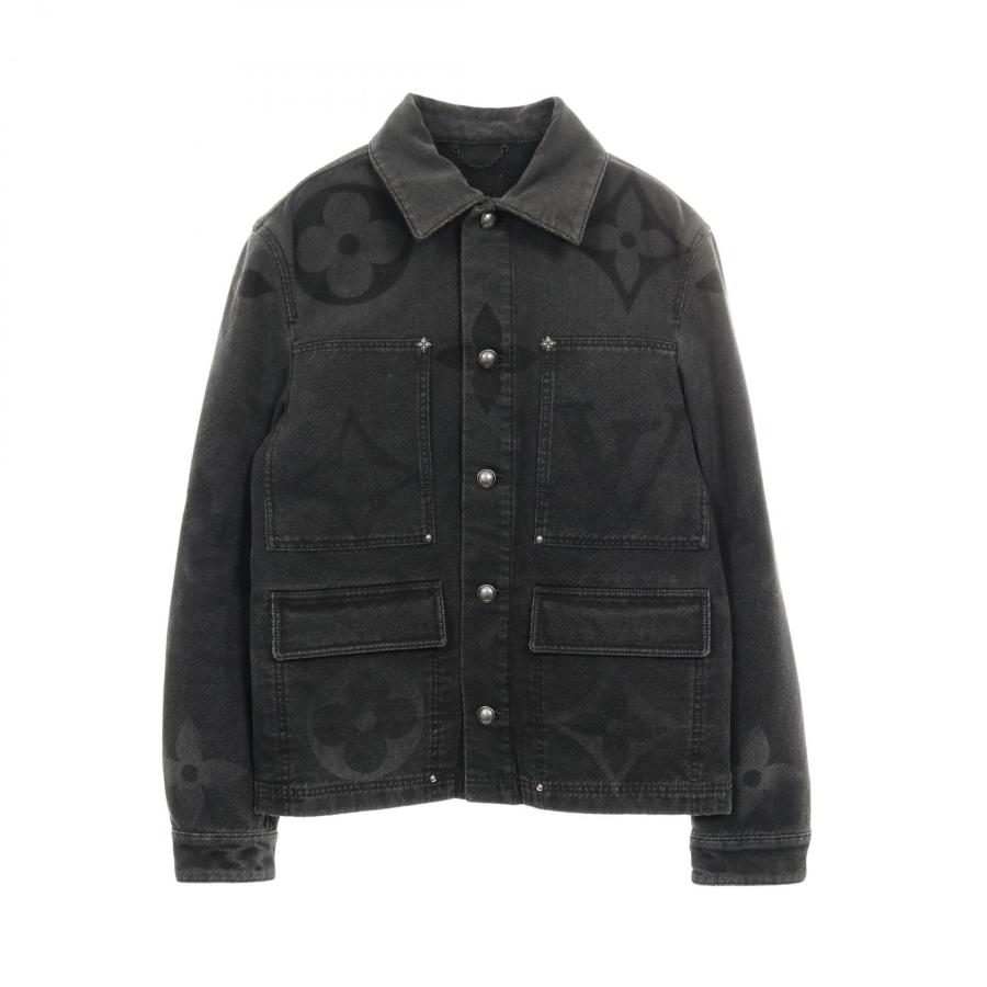 ルイ・ヴィトン LOUIS VUITTON ジャイアントモノグラム デニムジャケット 衣料品 アウター コットン コットン メンズ ブラック系 HSA15W 【中古】 LOUIS VUITTON（ルイ・ヴィトン） ジャイアントモノグラム ブランド