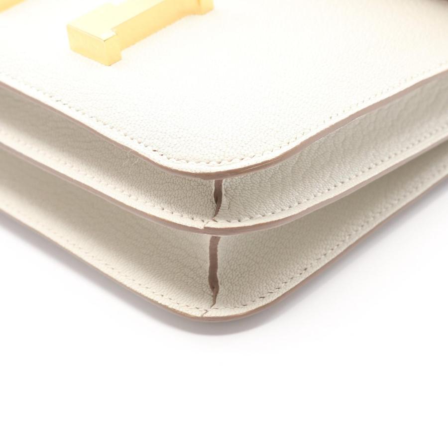 エルメス HERMES コンスタンス3 ミニ ヴェルソ グリペール ビスキュイ ショルダーバッグ バッグ シェーブル シェーブル レディース ホワイト系 【中古】 HERMES（エルメス） コンスタンス3 ミニ ヴェルソ グリペール