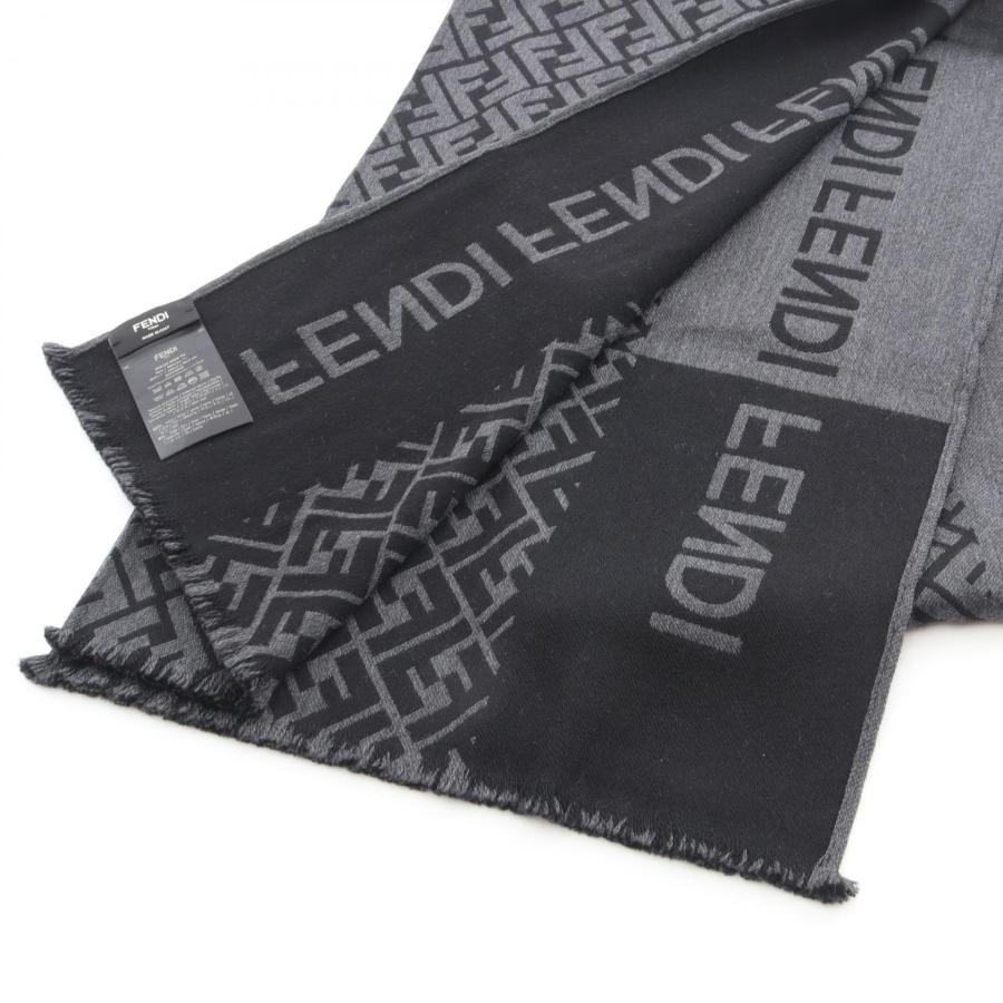 FENDI（フェンディ） FF柄 ブランドオフ ウール マフラー 中古 メンズ