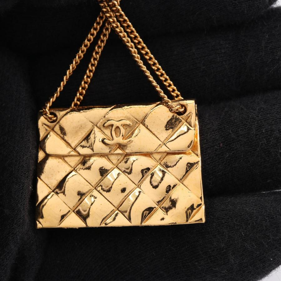シャネル ココマーク バックモチーフ ブランドオフ CHANEL GP（ゴールドメッキ） ブローチ GP 中古 レディース_4