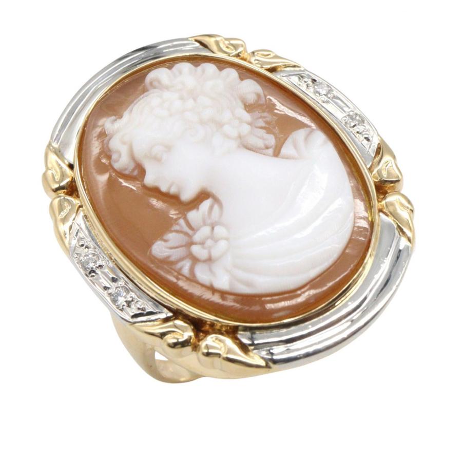 ジュエリー カメオ リング ブランドオフ JEWELRY Pt900プラチナ リング 