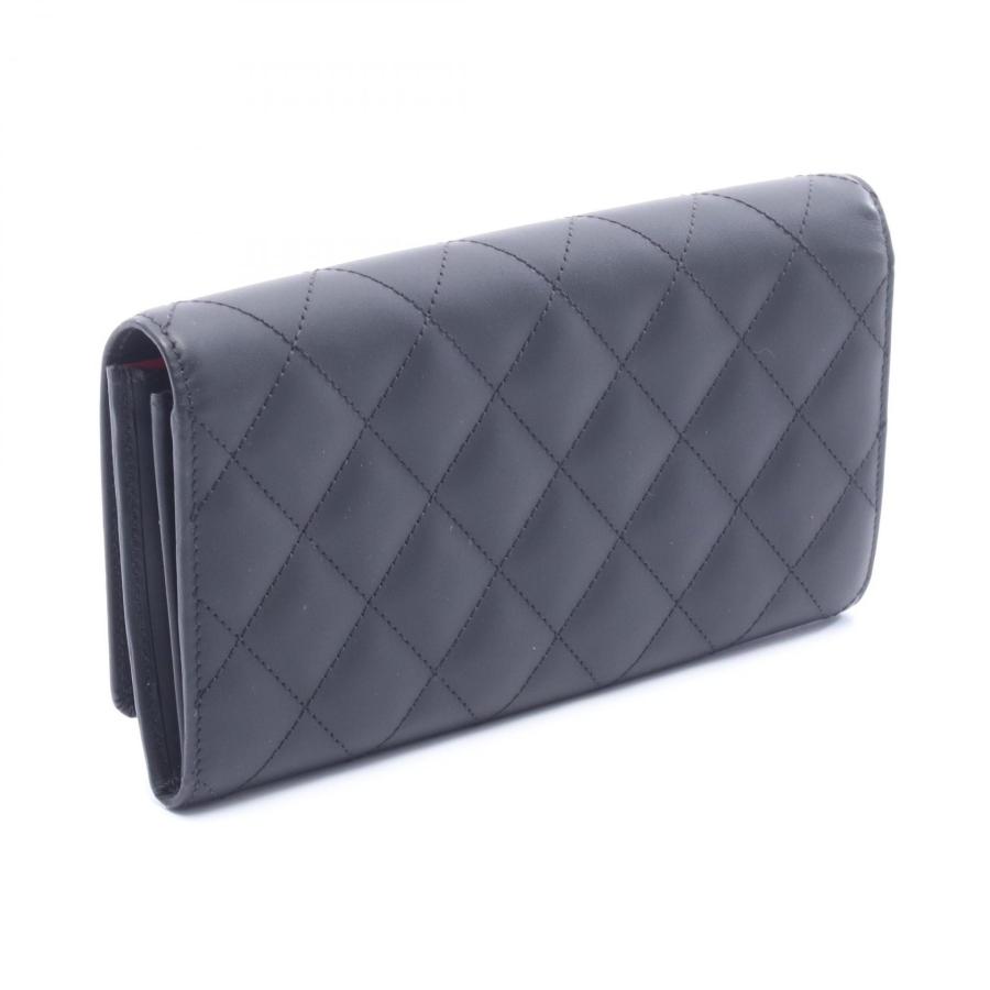 CHANEL（シャネル） カンボンライン ブランドオフ レザー 二つ折り長