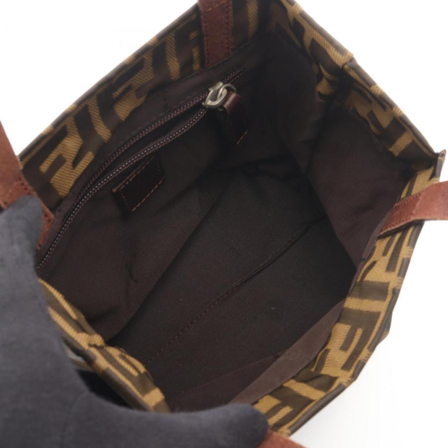 FENDI フェンディ ズッカ柄 ハンドバッグ ミニトート キャンバス FENDI（フェンディ） ズッカ ミニトート ブランドオフ キャンバス