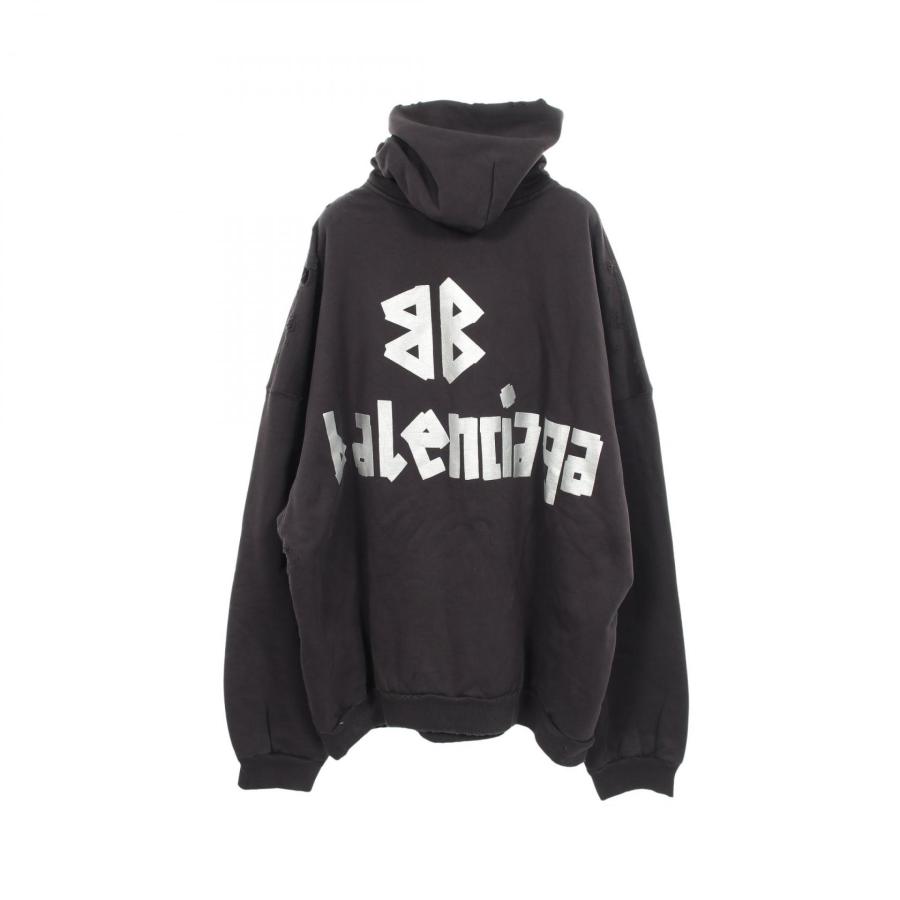 BALENCIAGA（バレンシアガ） ロゴプリント ダメージ加工 ブランドオフ