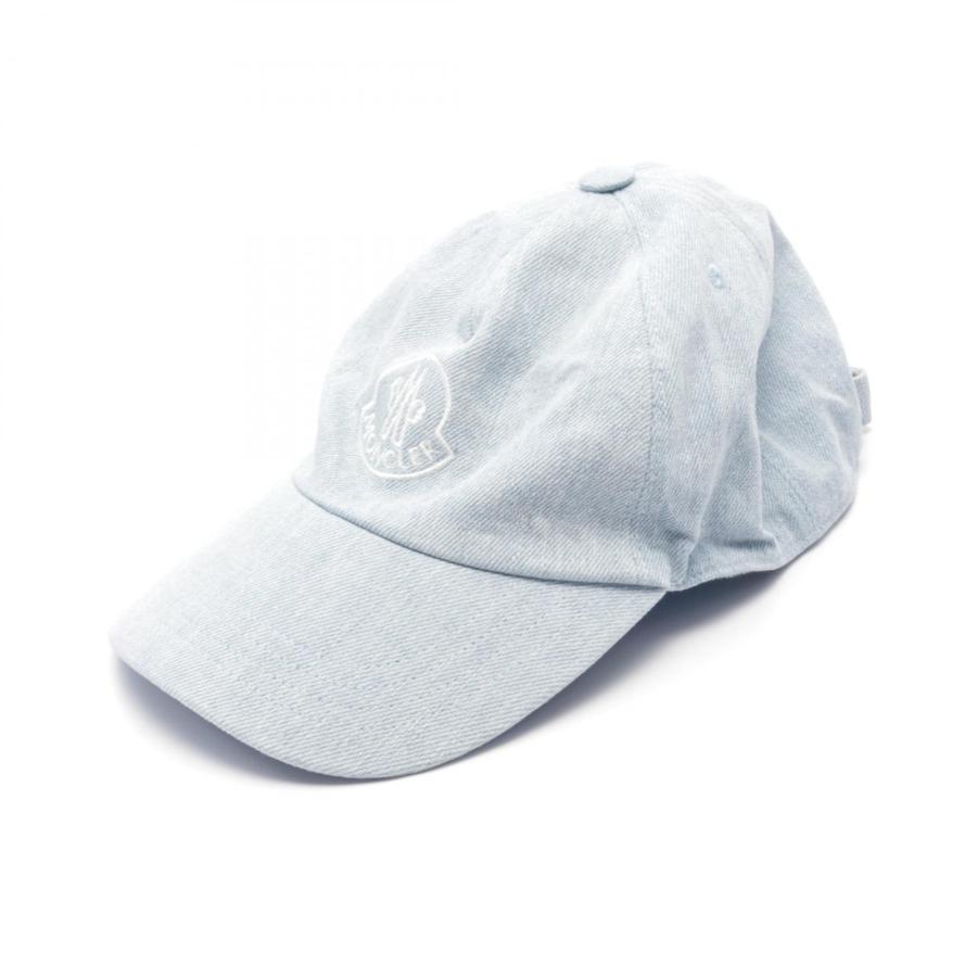 【美品】MONCLERモンクレール 春夏 デニム素材 刺繍入ベースボールキャップ MONCLER（モンクレール） ベースボール ブランドオフ デニム キャップ