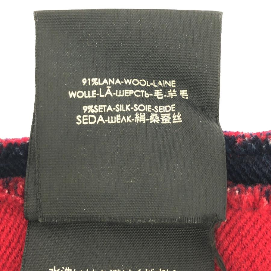 GUCCI（グッチ） GG柄 ネイビーマフラー ブランドオフ ウール マフラー