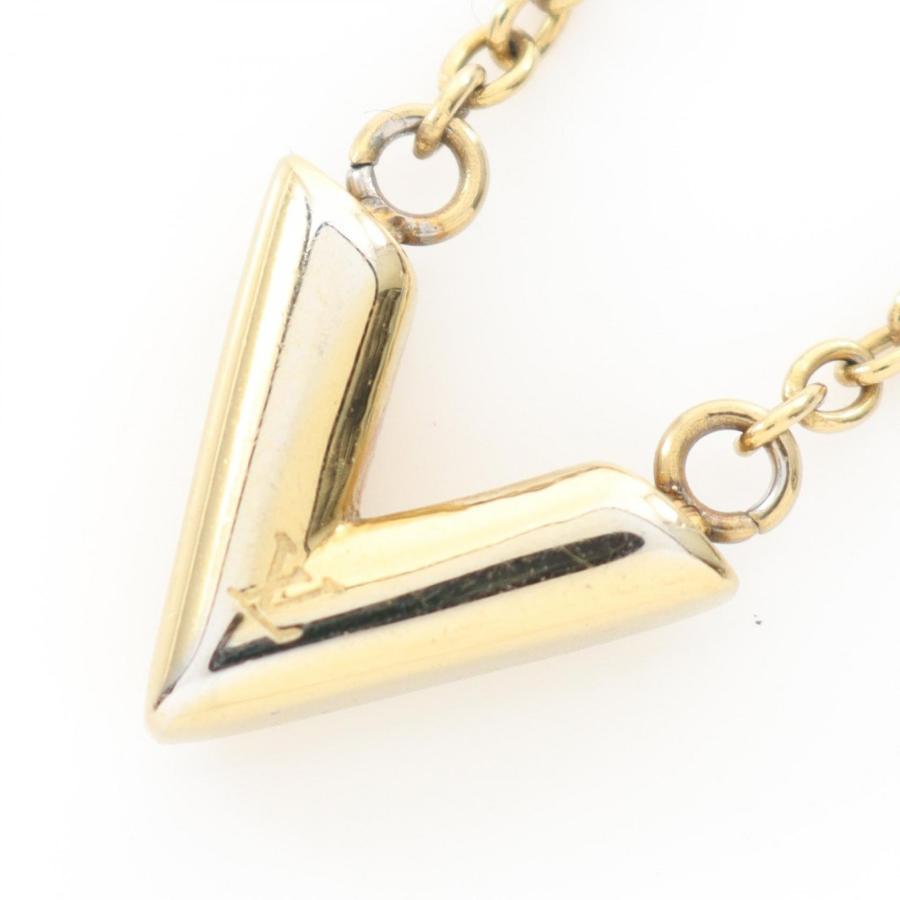 極美品】LOUIS VUITTON エセンシャルV Vチャーム ネックレス LOUIS 