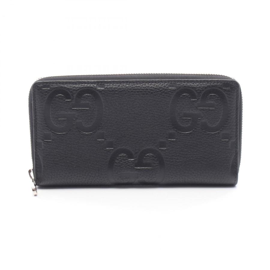 GUCCI（グッチ） ジャンボGG ブランドオフ レザー ラウンド長財布