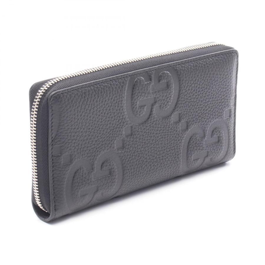 GUCCI（グッチ） ジャンボGG ブランドオフ レザー ラウンド長財布