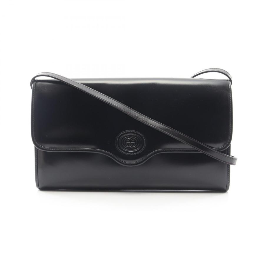GUCCI インターロッキングG レザー ショルダーバッグ GUCCI（グッチ） インターロッキングG ブランドオフ レザー ショルダー
