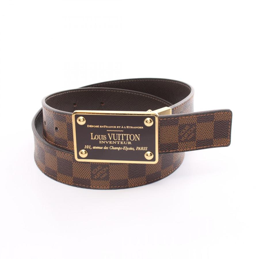 美品 ルイヴィトン ダミエ サンチュール アンヴァントゥール ベルト 黒 M LOUIS VUITTON（ルイ・ヴィトン） サンチュール アンヴァントゥール