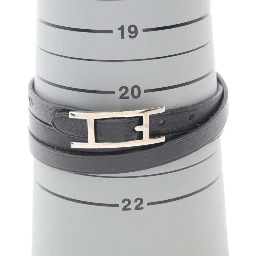 HERMES（エルメス） アピ3 ロング ブランドオフ レザー ブレスレット
