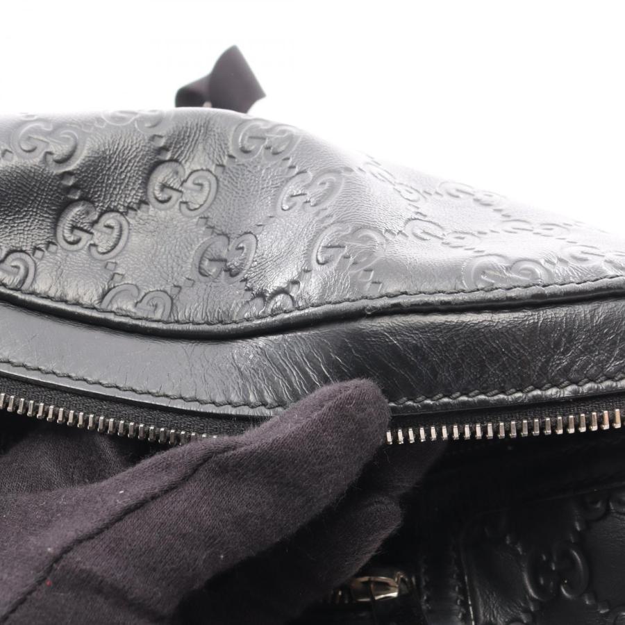 【人気モデル】グッチ☆ウエストバッグ GGシマ シェリーライン レザー 黒 GUCCI（グッチ） グッチシマ シェリーライン ブランドオフ レザー