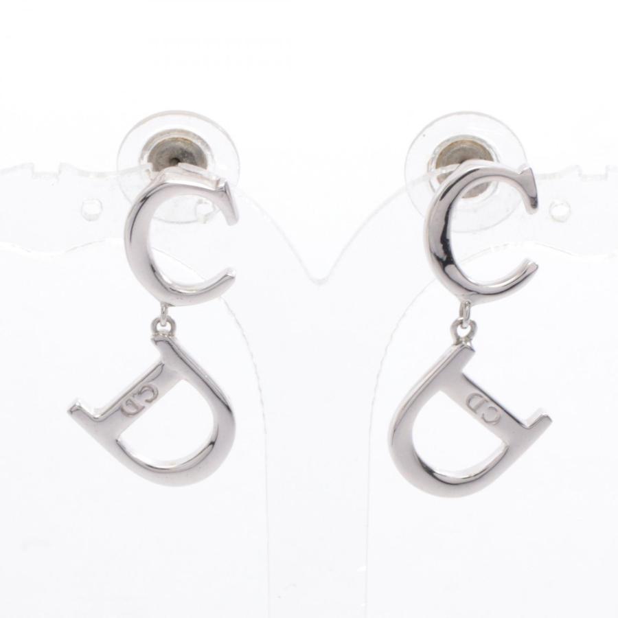 ディオール CDロゴ ブランドオフ Dior ステンレススチール ピアス 中古
